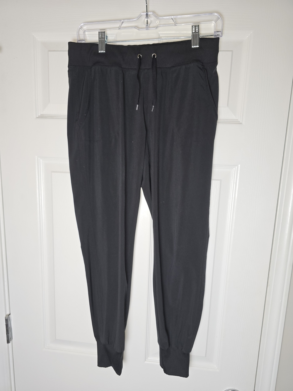 Athleta Black Women's Athletic Jogger Pants with Drawstring Size 2
